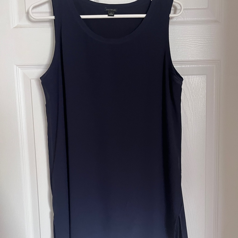 Navy Sleeveless Top